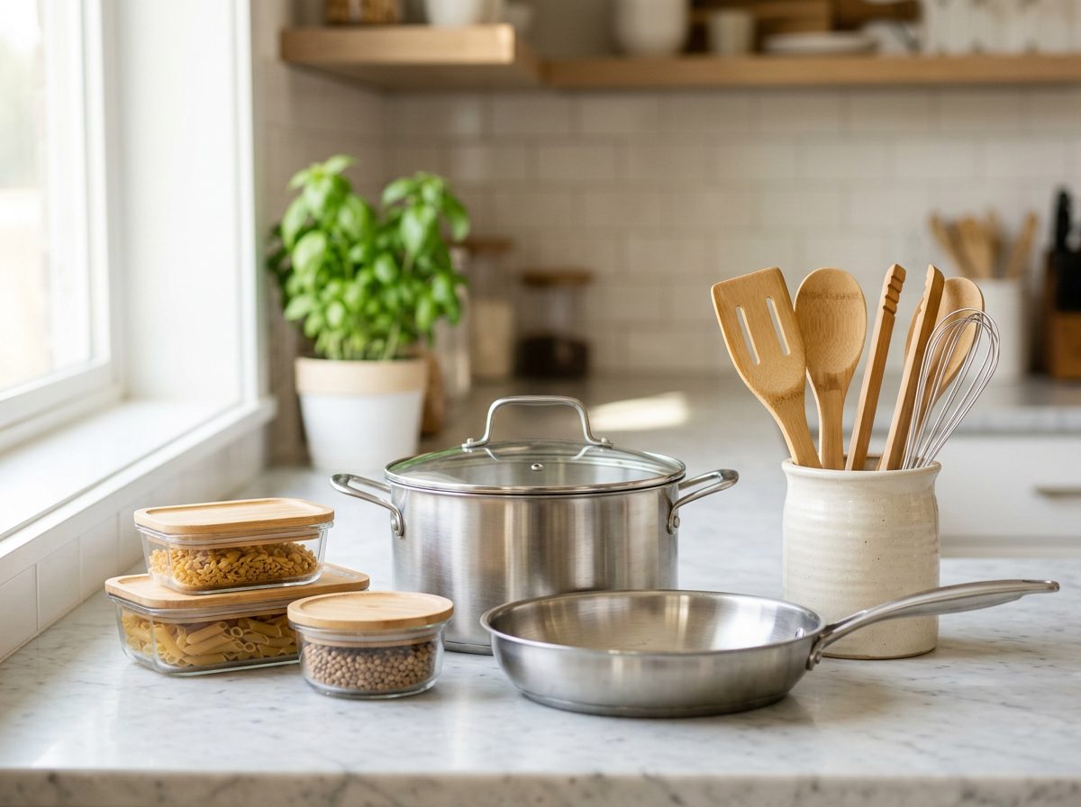 Home & Kitchen Goods: cookware, storage & organisers, kitchen tools, small household items
